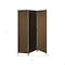 Homeroots Brown Fabric 3 Panel Soho Screen47 x 1 x 71 in. 370414 - alternate 4